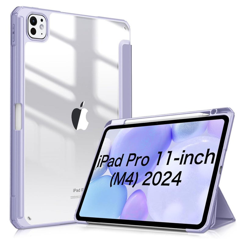 2024 For Ipad Pro 11 Pro11 Air 11 Air11 Acrylic Soft Case With Pen Slot - Image 4